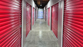 Interior storage hallway with clean, organized units